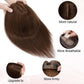 4x5" Silk Circle Top Chocolate Brown Remy Human Hair Toppers segohair.com