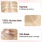 4x5" Silk Circle Top Dark Blonde mixed Bleached Blonde Remy Human Hair Toppers segohair.com