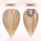 4x5" Silk Circle Top Light Golden Brown Blonde Highlighted Remy Human Hair Toppers segohair.com