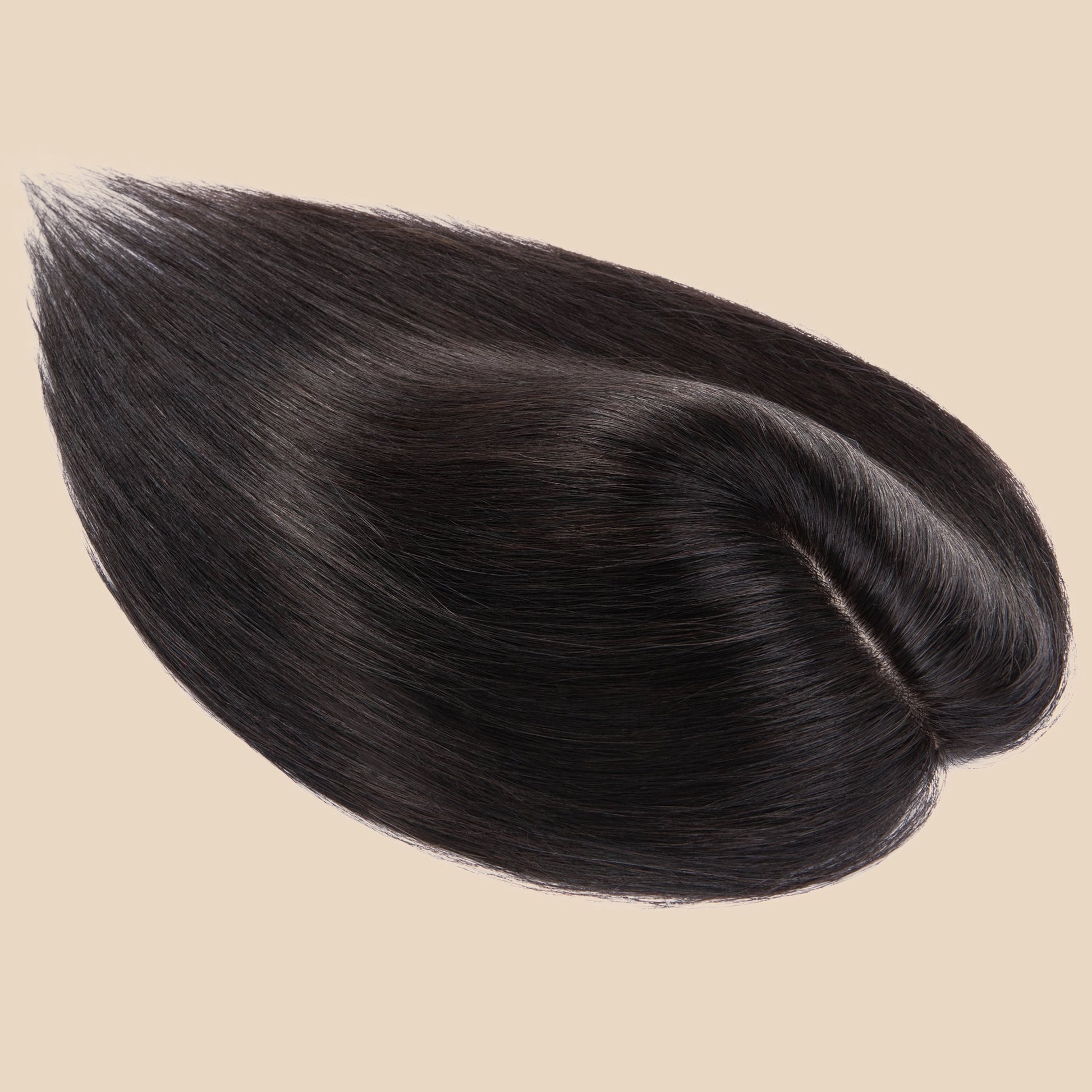 4x5" Silk Circle Top Natural Black Remy Human Hair Toppers segohair.com