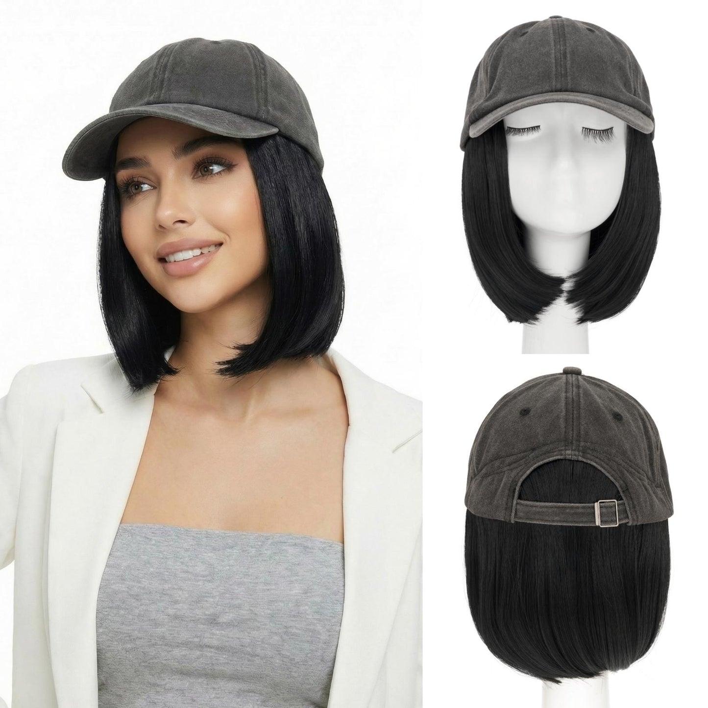 SEGO Women's 6 Inch Baseball Cap Full Wig segohair.com
