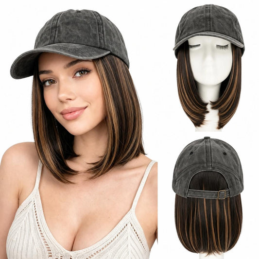 SEGO Women's 6 Inch Baseball Cap Full Wig segohair.com