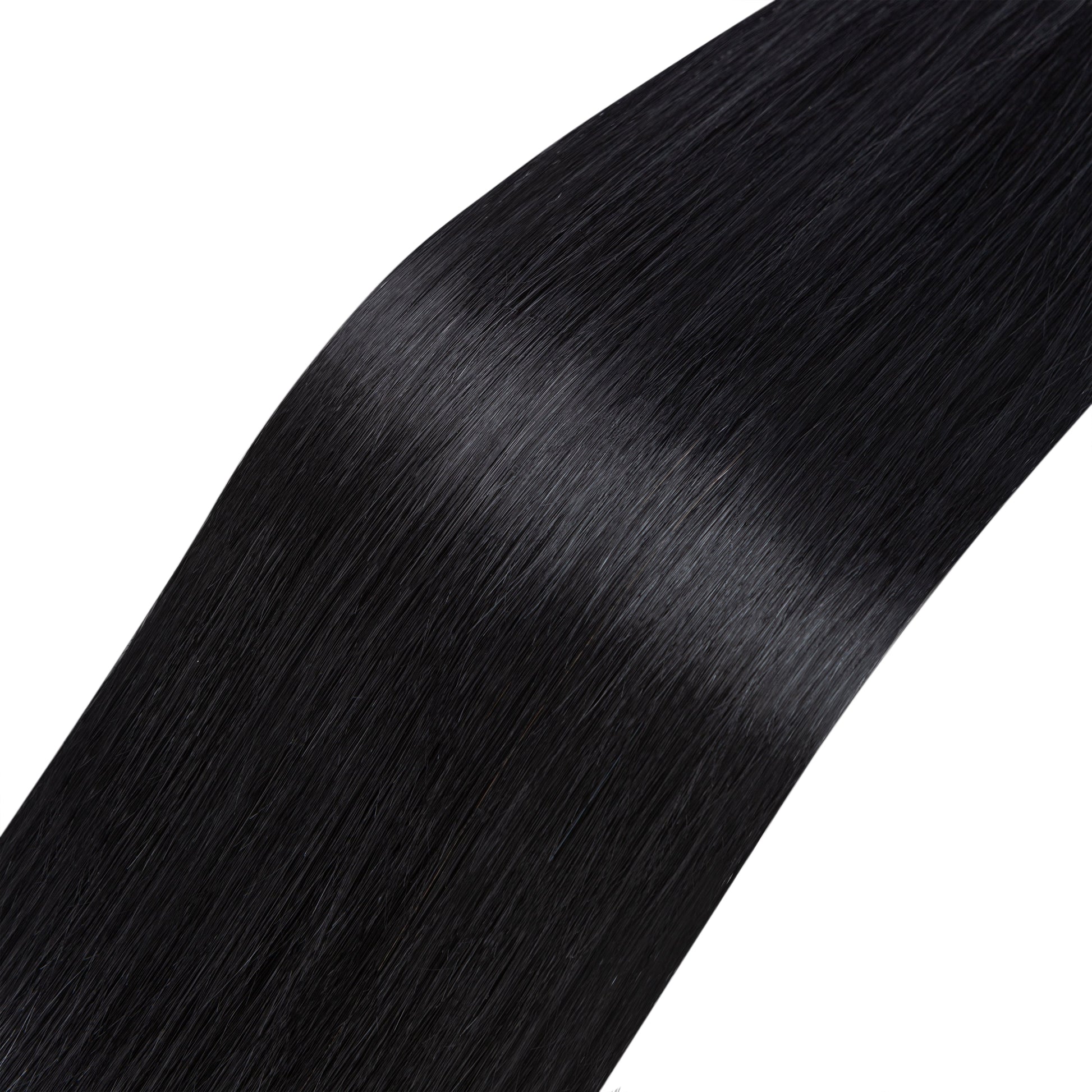 Invisible Tape-In Hair Extensions Dark Black segohair.com