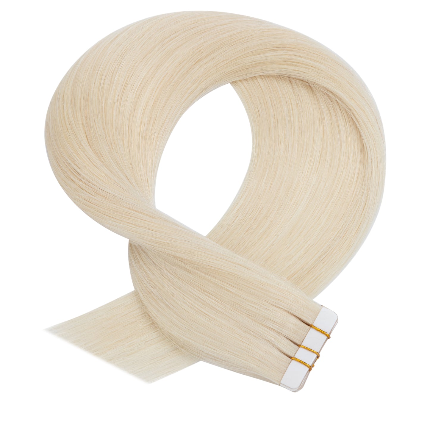 Invisible Tape-In Hair Extensions Platinum Blonde segohair.com