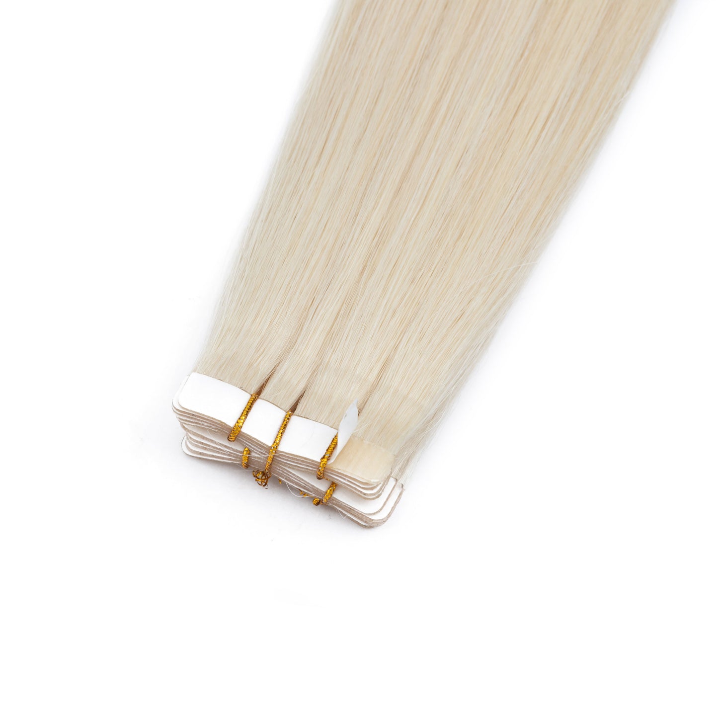 Invisible Tape-In Hair Extensions Platinum Blonde segohair.com