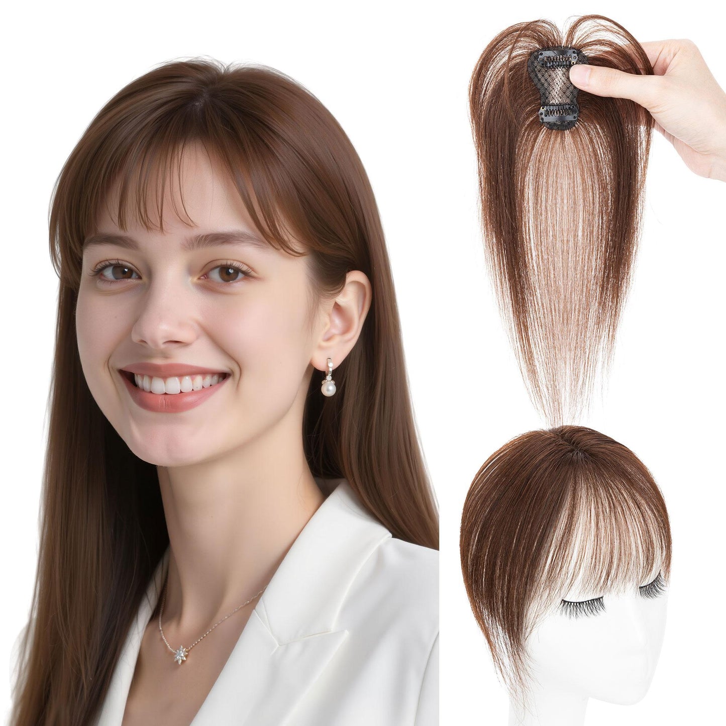 SEGO 100% Real Human Hair Topper for Women