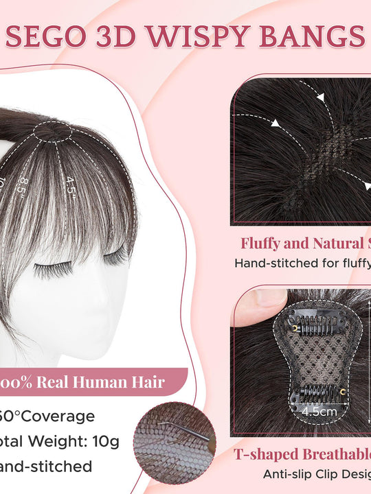 SEGO 100% Real Human Hair Topper for Women