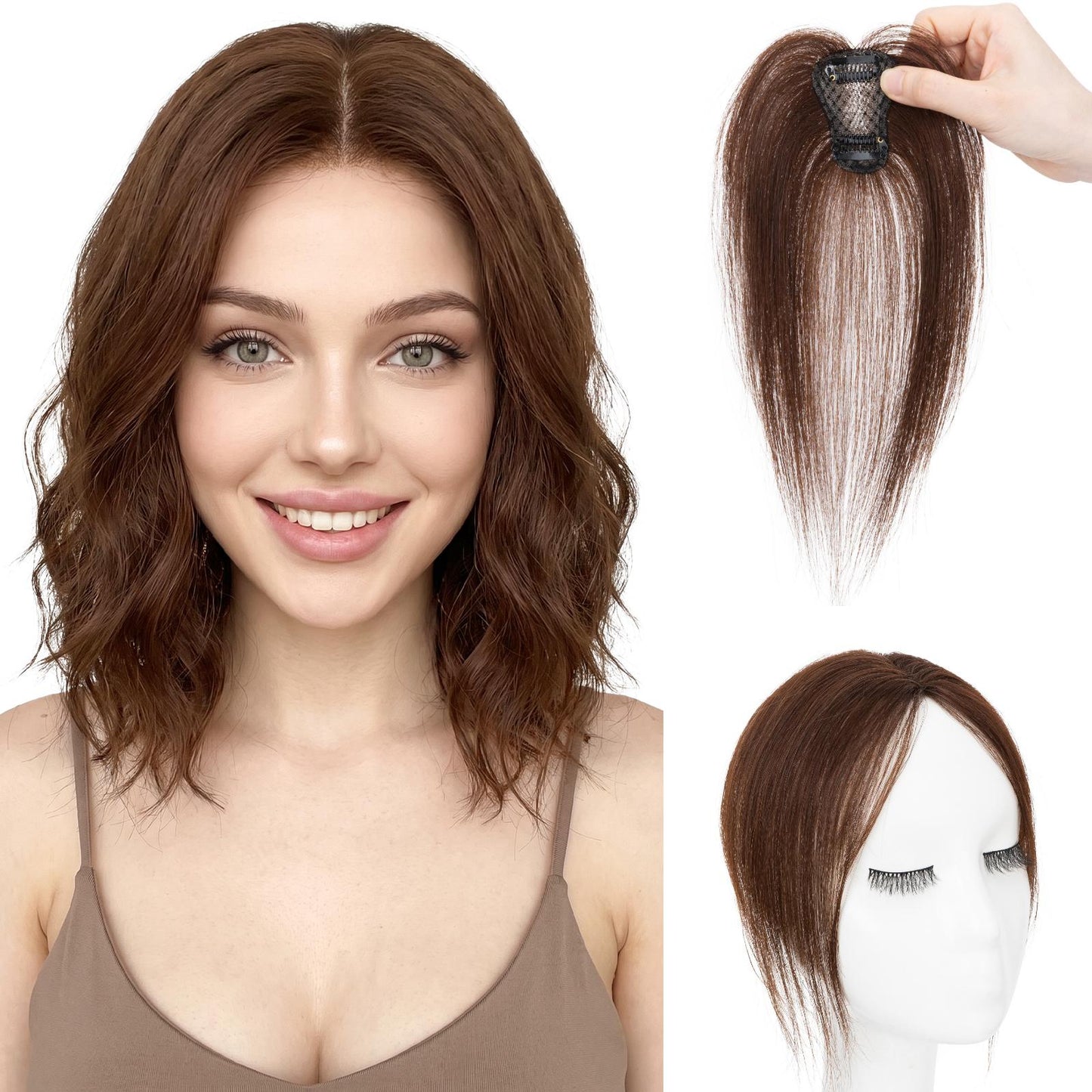 SEGO 100% Real Human Hair Topper for Women
