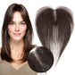 SEGO Women Human Hair Topper With Air Bangs Lightweight