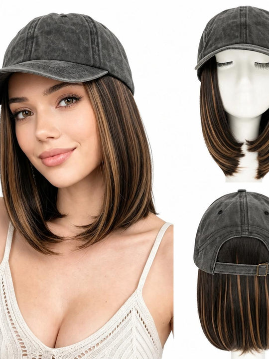 SEGO 6 Inch Baseball Cap Full Wig