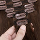 SEGOHAIR 8pcs Clip In Hair Extensions Real Human Hair Chocolate Brown segohair.com