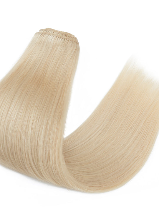 SEGOHAIR 8pcs Clip In Hair Extensions Real Human Hair Golden Blonde