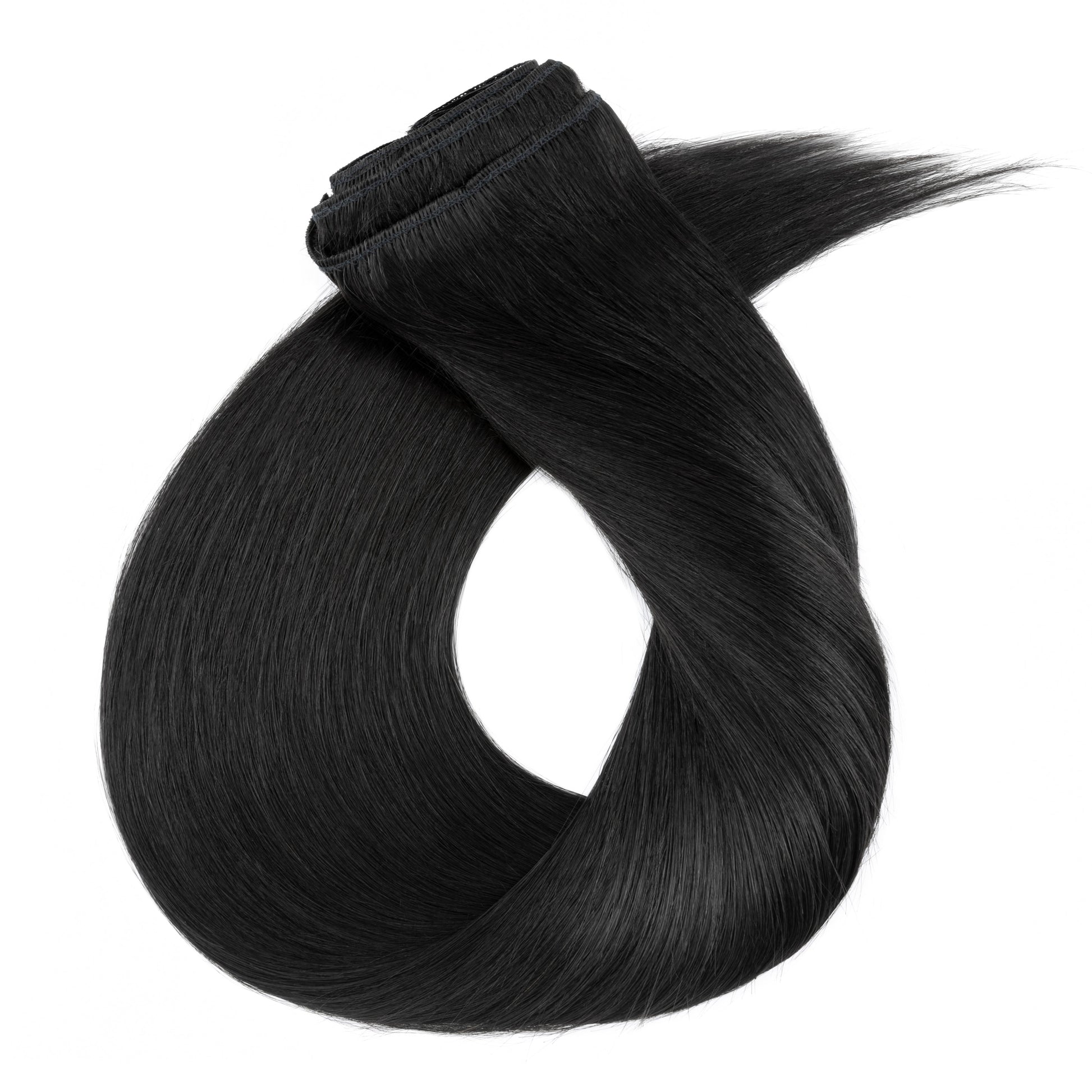 SEGOHAIR 8pcs Clip In Hair Extensions Real Human Hair Jet Black segohair.com