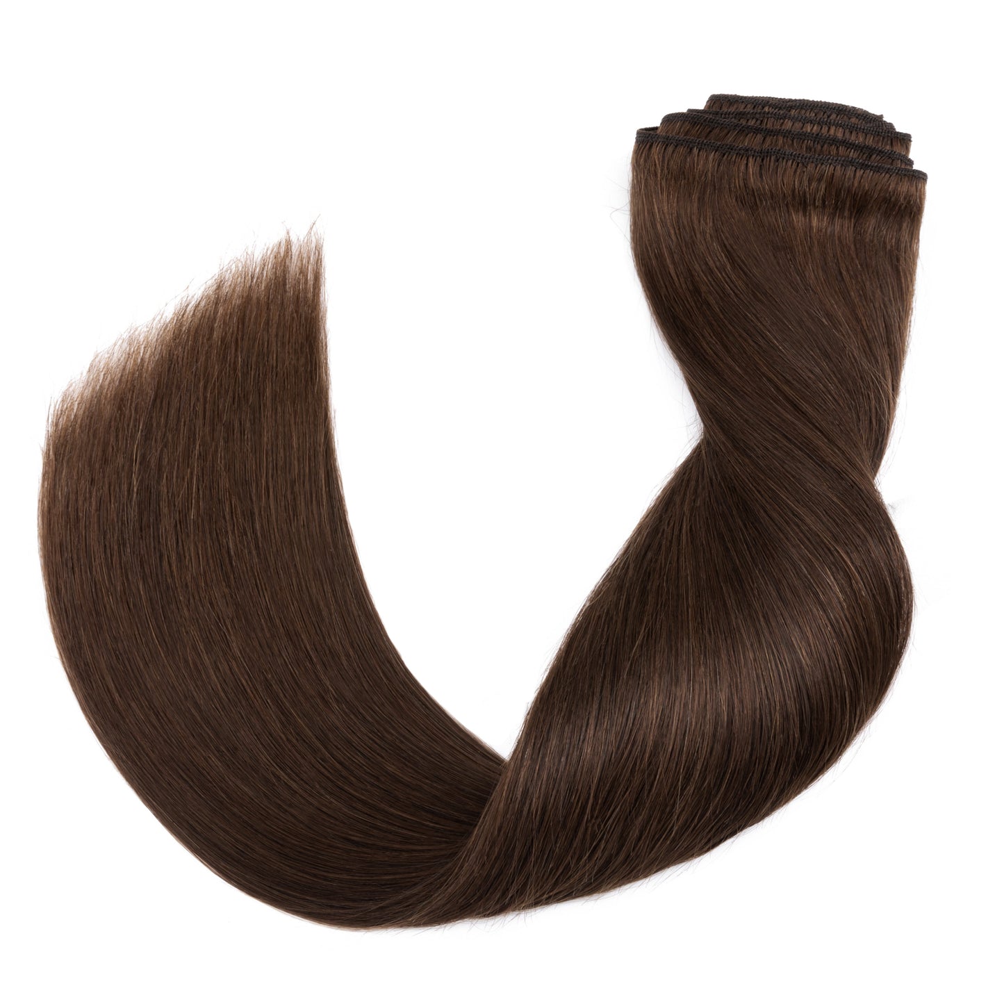 SEGOHAIR Clip In Hair Extensions Real Human Hair Light Weight Chocolate Brown segohair.com