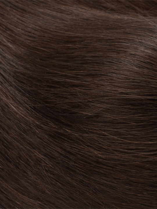 SEGOHAIR Clip In Hair Extensions Real Human Hair Light Weight Dark Brown