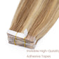 Tape-In Silky Straight Invisible Weft Golden Brown/Blonde segohair.com