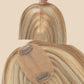3.5x4" Silk Base Golden Brown Blonde Color Human Hair Topper segohair.com