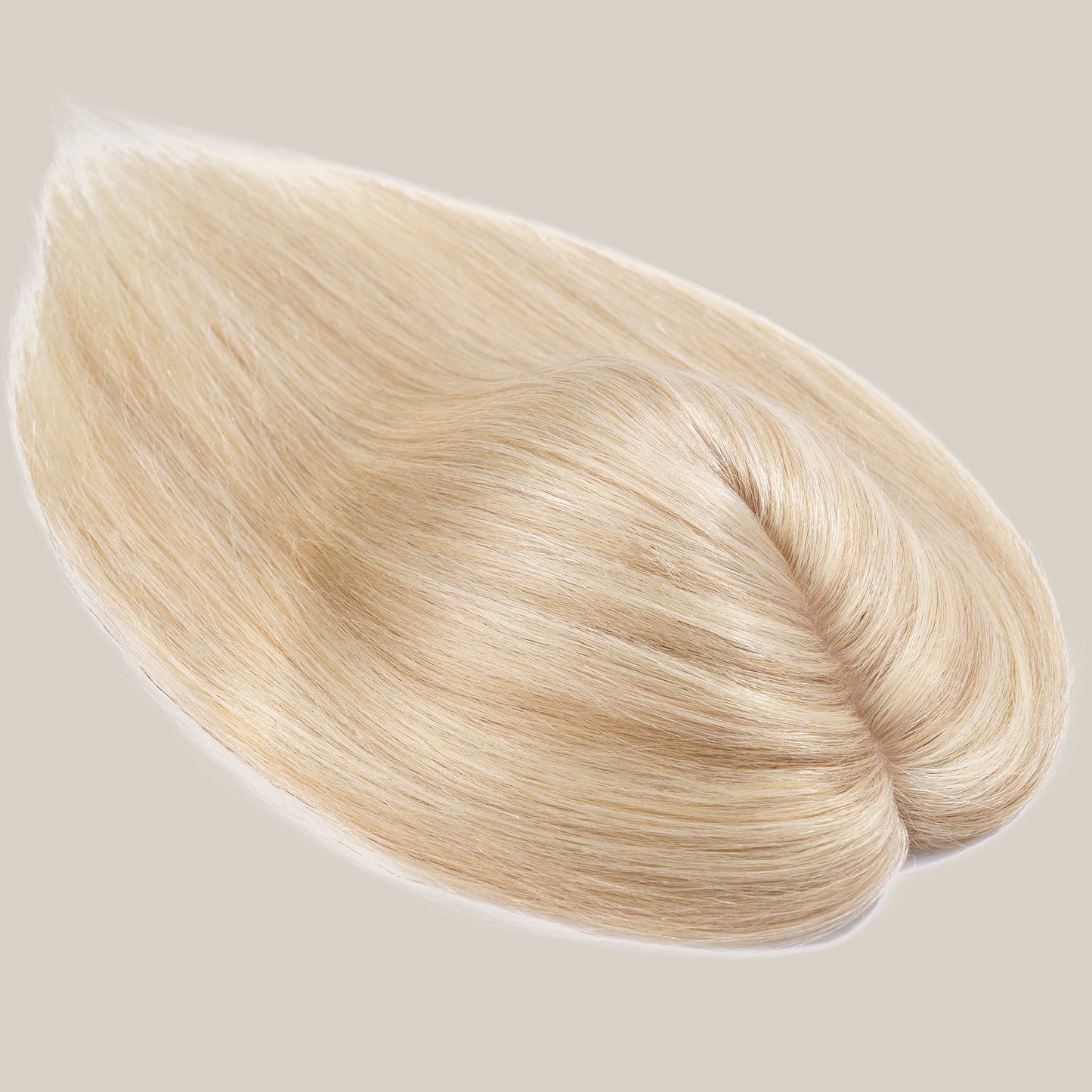 3x5" Bionic Scalp Top Ash Blonde Highlight Human Hair Topper segohair.com
