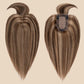 3x5" Bionic Scalp Top Medium Brown Blonde Highlight Human Hair Topper with Bangs segohair.com