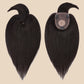 4x5" Silk Circle Top Natural Black Human Hair Topper with Bangs segohair.com