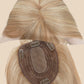 5x6" Bionic Scalp Top Golden Brown Blonde Highlight Human Hair Topper with Bangs segohair.com