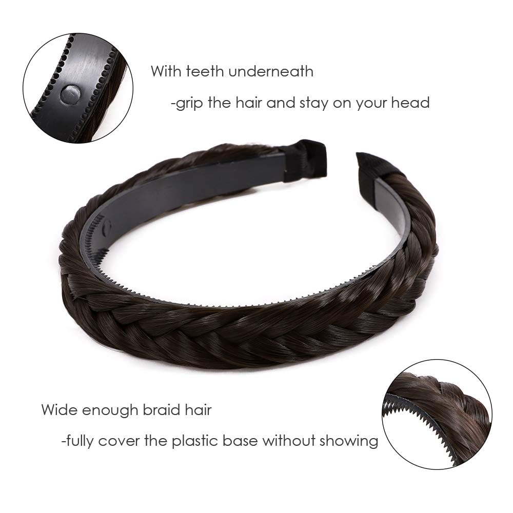 Braided Headband With Teeth Fishtail Braids Hairband