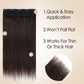 Double Drawn Volume Up Dark Brown One Piece Clip In Hair Extension segohair.com