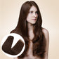 Double Wefts Medium Brown Clip In Hair Extensions 8 PCS segohair.com