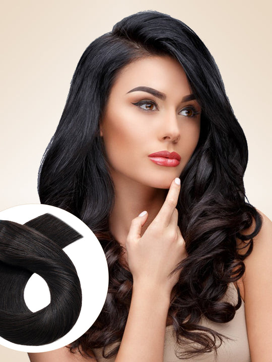 Light Lift Volume Natural Black One Piece Clip In Hair Extension