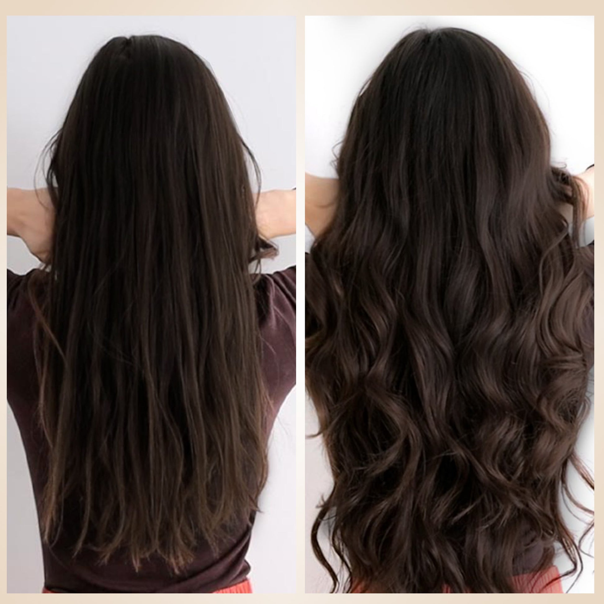 Lightweight Dark Brown Tape In Hair Extensions Invisible Weft 20 PCS segohair.com