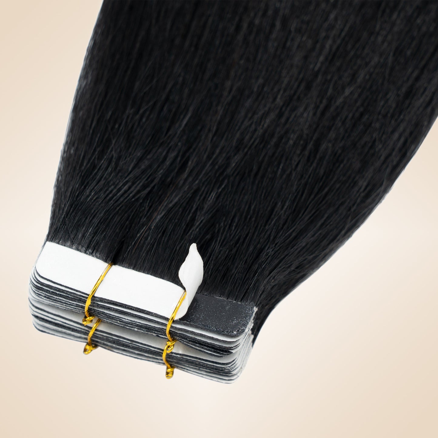 Lightweight Jet Black Tape In Hair Extensions Invisible Weft 20 PCS segohair.com