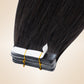 Lightweight Natural Black Tape In Hair Extensions Invisible Weft 20 PCS segohair.com