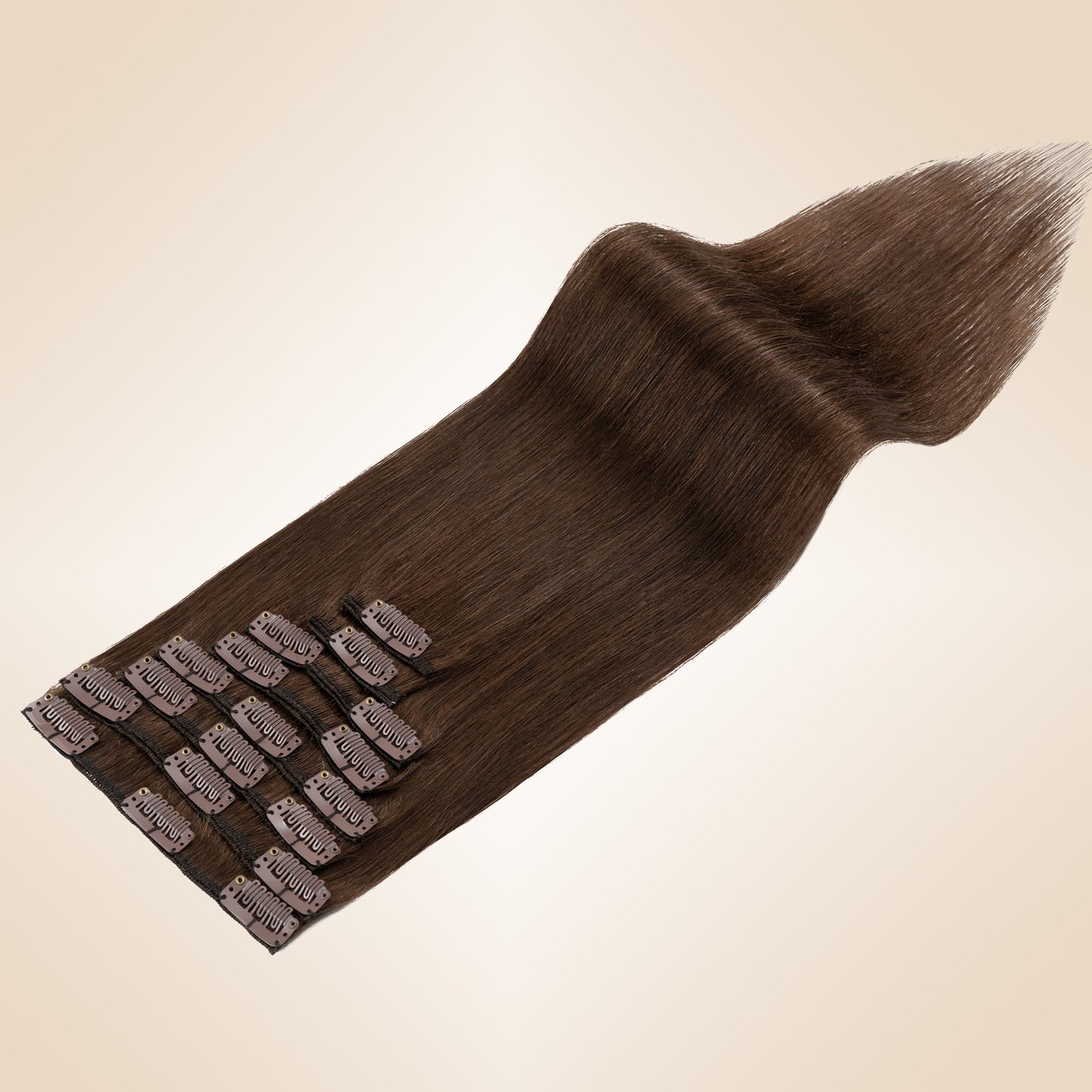 Medium Brown Clip In Hair Extensions 8 PCS segohair.com