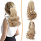 Ponytails Extensions Claw 12" Curly Hairpiece with Jaw Clip Wavy Synthetic Thick Curly
