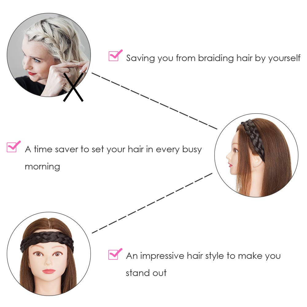 SEGO Braid Headband Synthetic Plaited For Women 29g