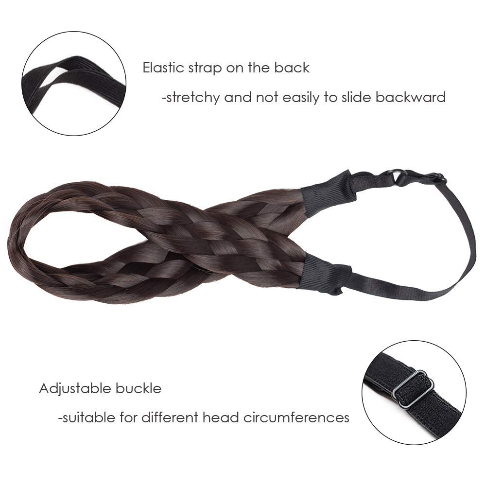 SEGO Braid Headband Synthetic Plaited For Women 29g