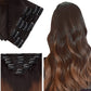 SEGO Clip in Hair Extensions Human Hair 8PCS 8-16inch
