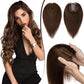 SEGO Hair Topper For Women Clip in Hairpieces Remy Human Hair