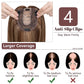 SEGO Hair Topper For Women Clip in Hairpieces Remy Human Hair