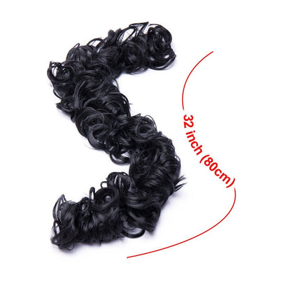 Synthetic 32-inch DIY Wrap-Around Ponytail for Women
