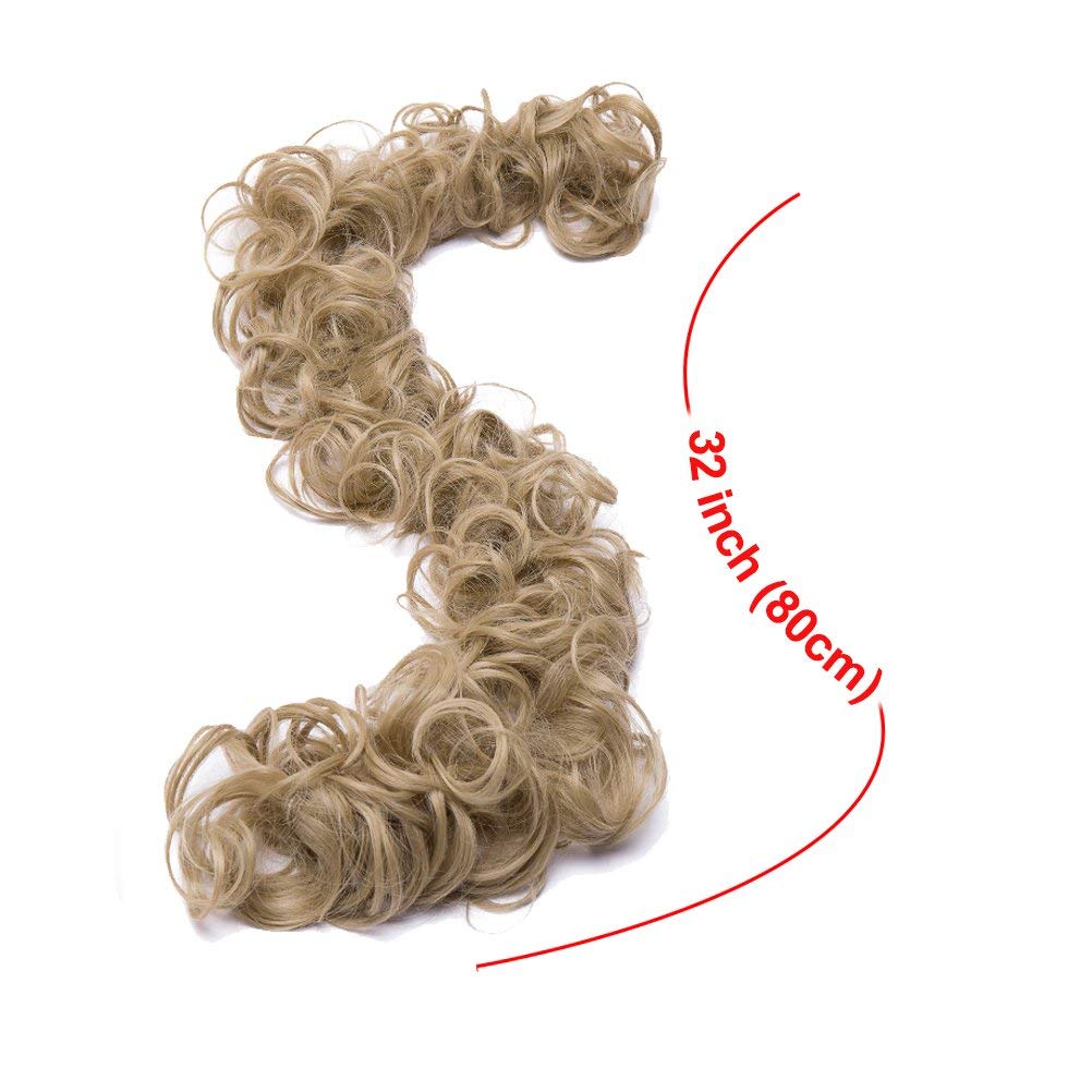 Synthetic 32-inch DIY Wrap-Around Ponytail for Women