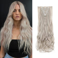 ash blonde mix silver gray