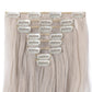 Synthetic 8PCS Clip in Hair Extensions Colorful Hairpiece 24" for Women