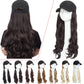 Synthetic Baseball Cap Hair Extensions For Women