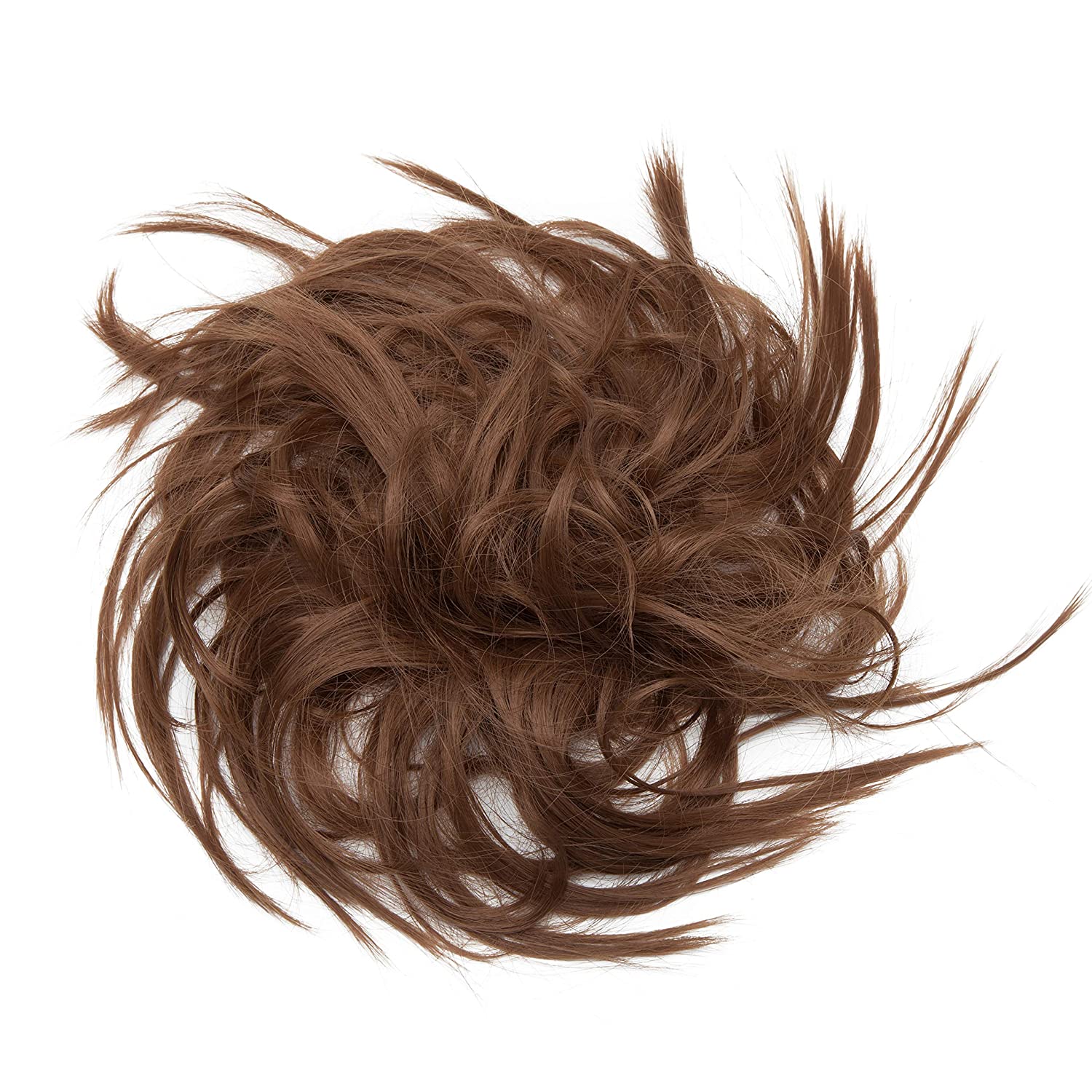 Synthetic Fluffy Scrunchy Chignon with Elastic Rubber Band For Women