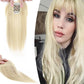 Synthetic Hair Topper with Bangs for Women Thin 9 Inch