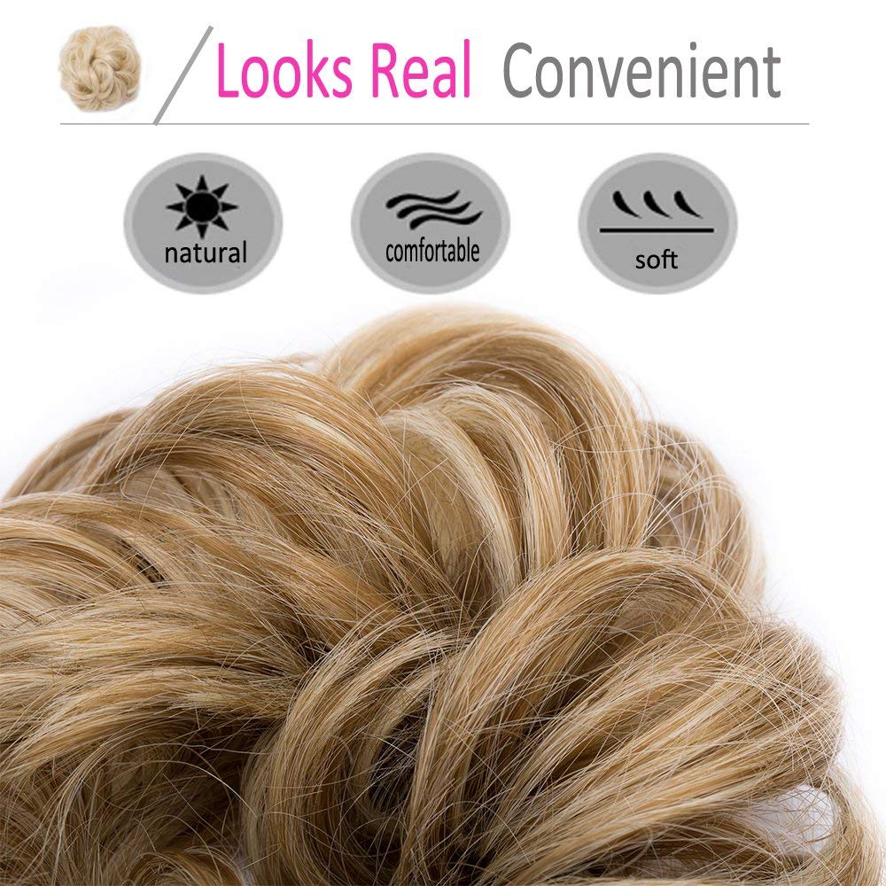 Synthetic Messy Hair Bun Extensions for Women